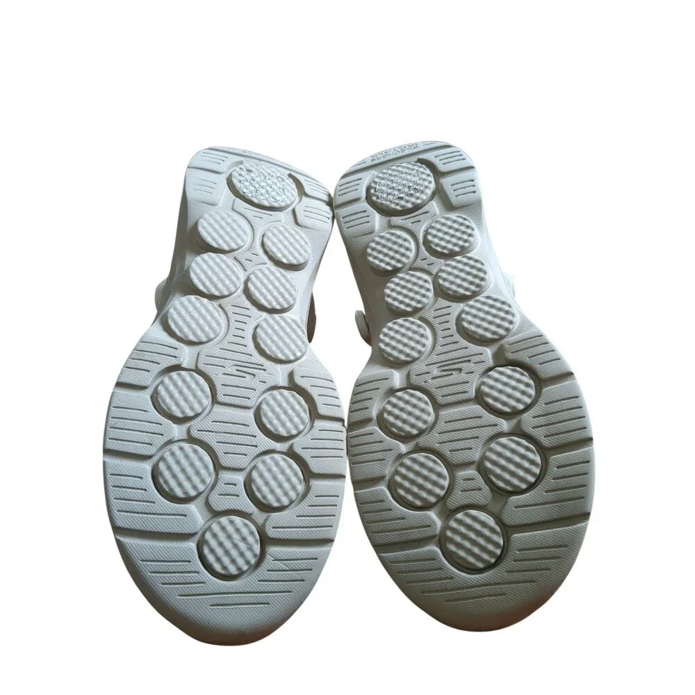 Skechers Women Go Walk Foamies Womens Size 10 Natural - Picture 8 of 10